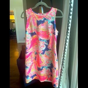 Lilly Pulitzer Shift Dress, Queen Conch Indigo